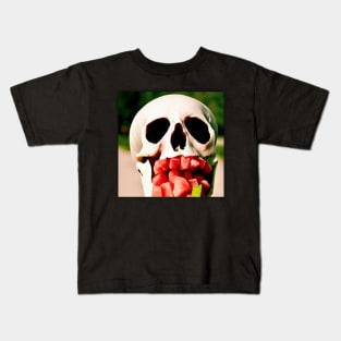 Skating Watermelon Wearing Sunglasses Kids T-Shirt